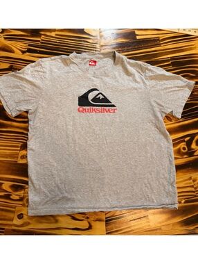Quiksilver gray logo T-shirt